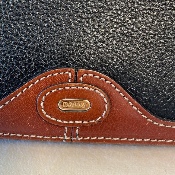 Bally vintage flap cross body pumices GENUINE pebble leather lots of space retro - Picture 4 of 16